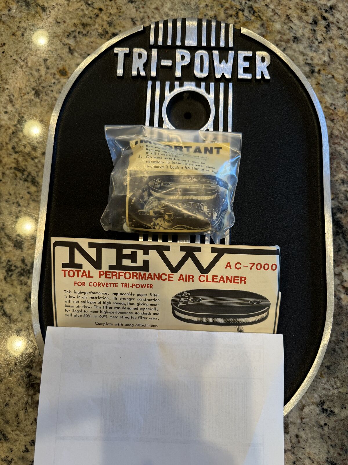 New Very Rare Tri-Power Air Cleaner-FAMOUS SEGAL