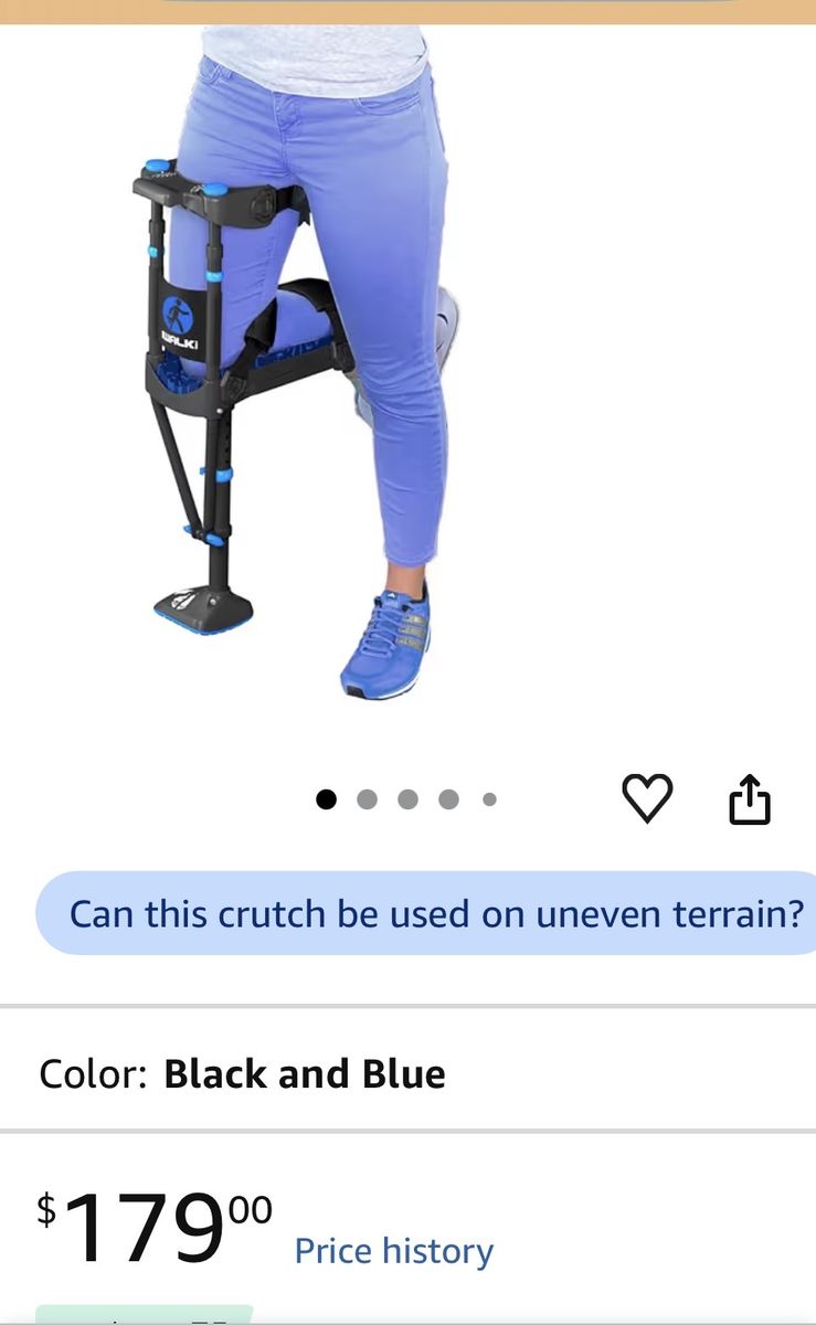 Hands free crutch