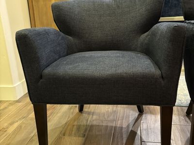 Blue Linen Blend Chairs