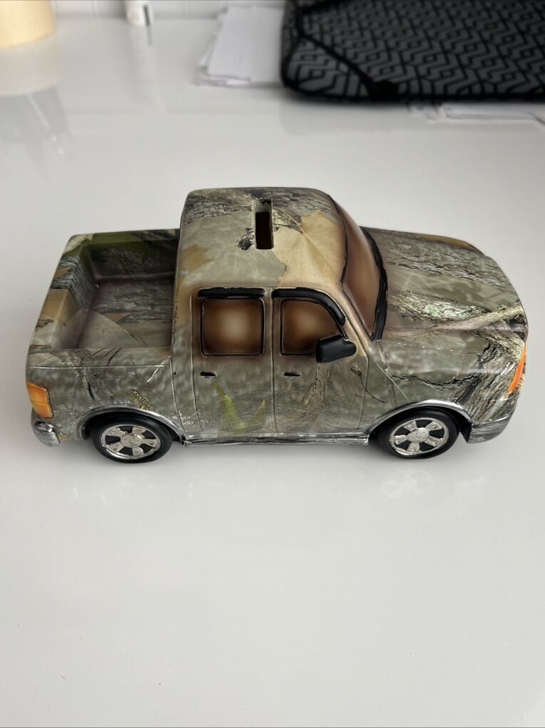 NEW Camo Truck Piggy Bank - Great Gift For Hunters