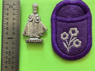 This Devotional item is known as the Purple Scapular of Benediction & Protection