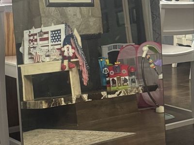 Large Frameless Wall Mirror