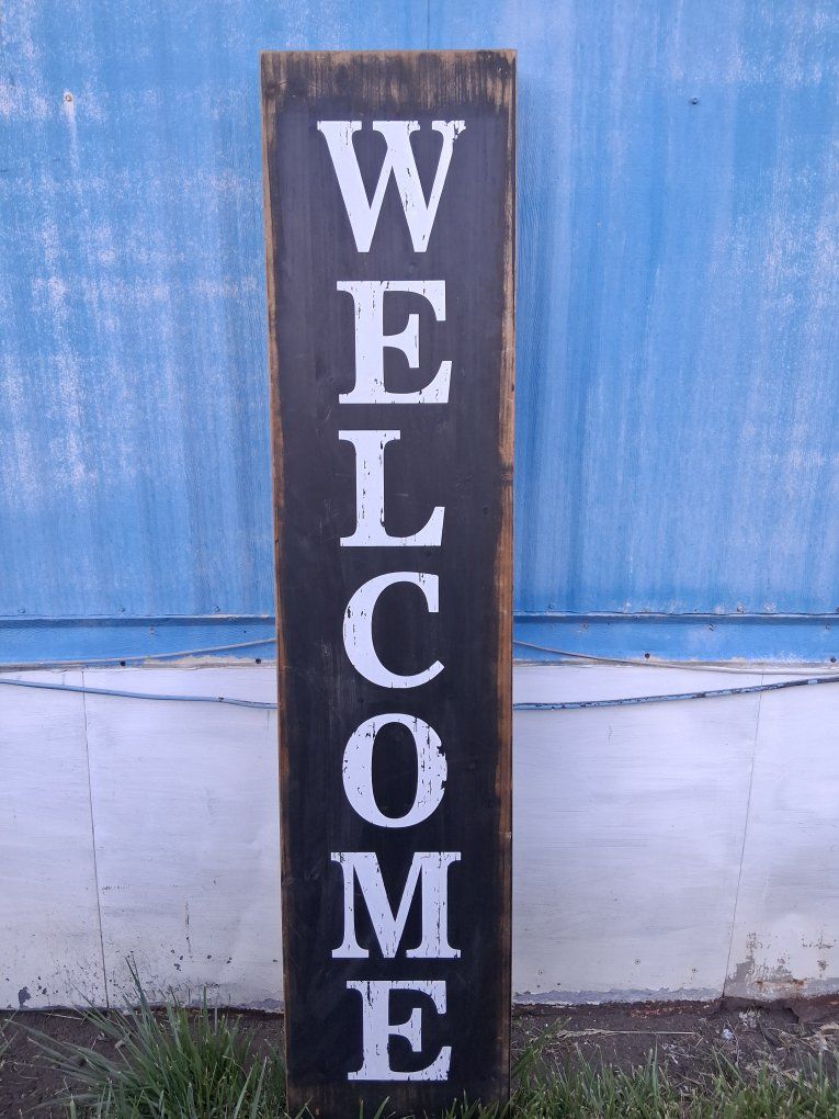 Hobby Lobby Welcome Home Decor Sign, Black/White, 13x59.8in, MDF/MDF Construction