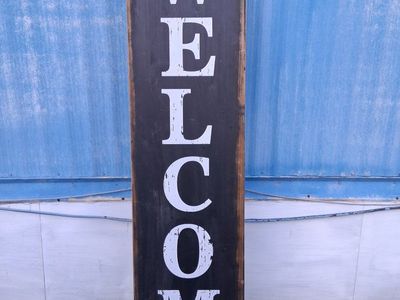 Hobby Lobby Welcome Home Decor Sign, Black/White, 13x59.8in, MDF/MDF Construction