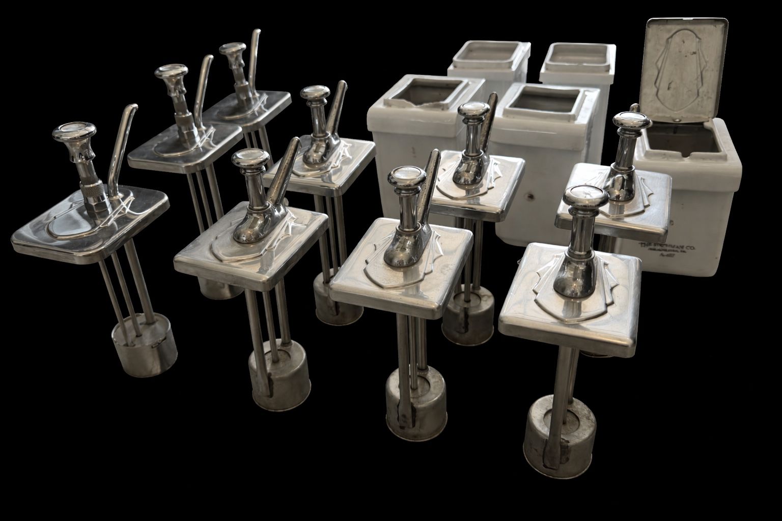 Vintage Soda Fountain Syrup Dispensers & Pumps