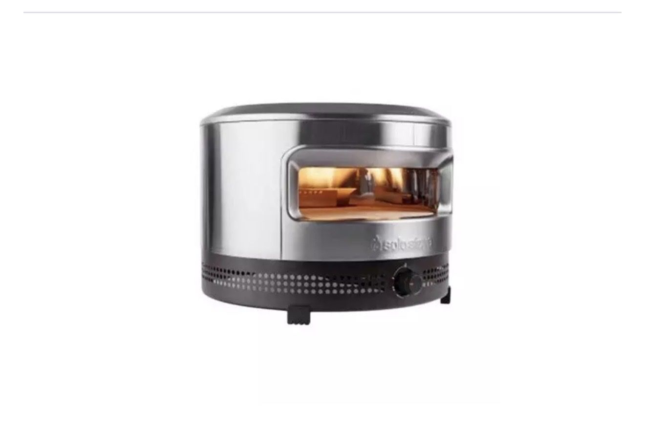 Solo stove pizza oven with stand on wheels