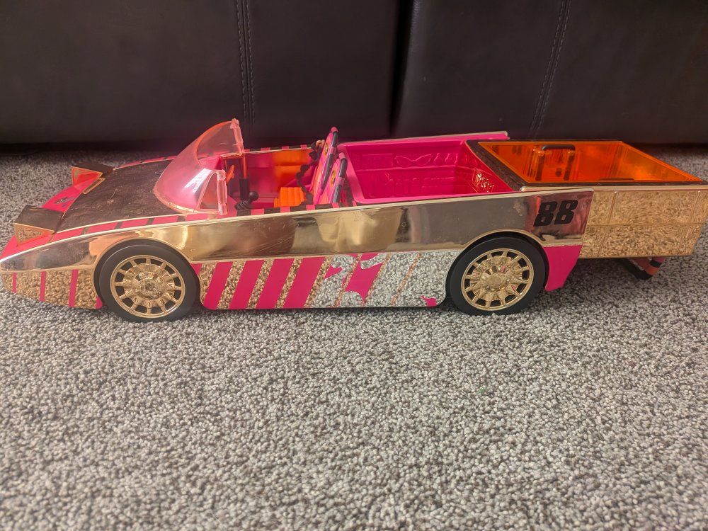 L.O.L. Surprise! Car-Pool Coupe Metallic Rose Gold Convertible Toy Car