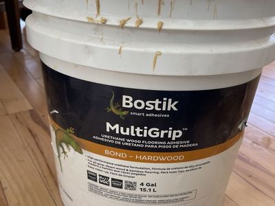 Bostik MultiGrip Urethane Wood Flooring Adhesive - 4 Gallon - Hardwood & Bamboo Floor Glue