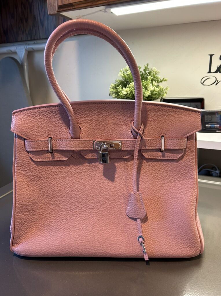 Hermes Birkin Dupe Pink Leather New