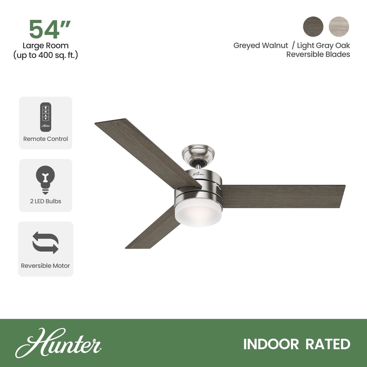 Hunter Exeter 59161 54" LED Ceiling Fan 1154381 #106614