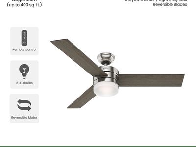 Hunter Exeter 59161 54" LED Ceiling Fan 1154381 #106614