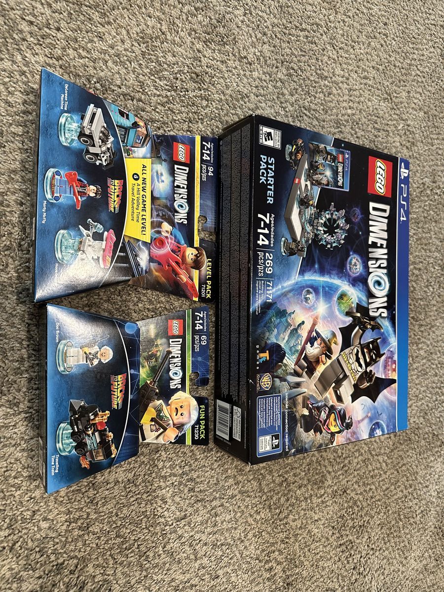 LEGO Dimensions Starter Set (PS4) w/ Back to the Future packs (71201 & 71230)