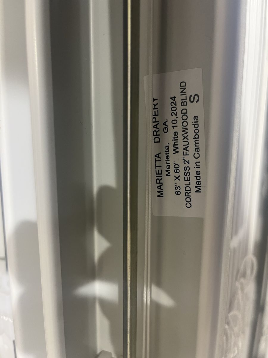 Window blinds from New Hotel that went with blackout blinds instead.