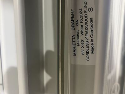 Window blinds from New Hotel that went with blackout blinds instead.