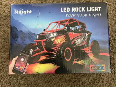 Nilight RGB LED Rock Light Kit - App Controlled Underglow for Off-Road or regular Vehicles