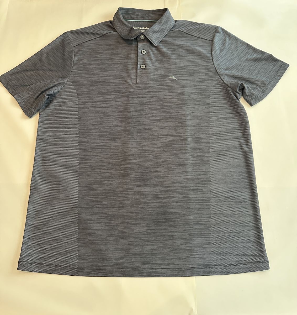 Tommy Bahama IslandZone Polo Shirt Mens M Gray Performance Golf Stretch Marlin