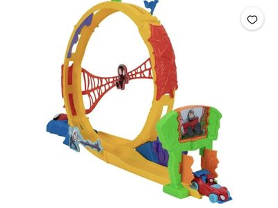 Marvel Spidey and His Amazing Friends Web-Dash Spider-Race Track Set Toy Car Launcher