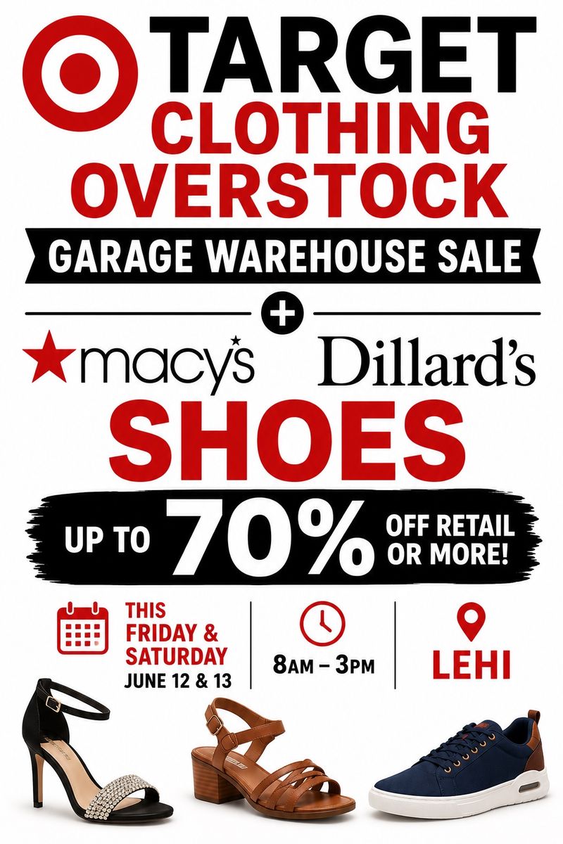 WAREHOUSE SALE FROM MY GARAGE!