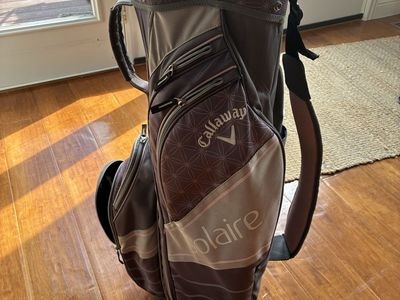 Callaway Solaire Golf Bag - Gray/Pink, 14 Way Divider, Cart Bag