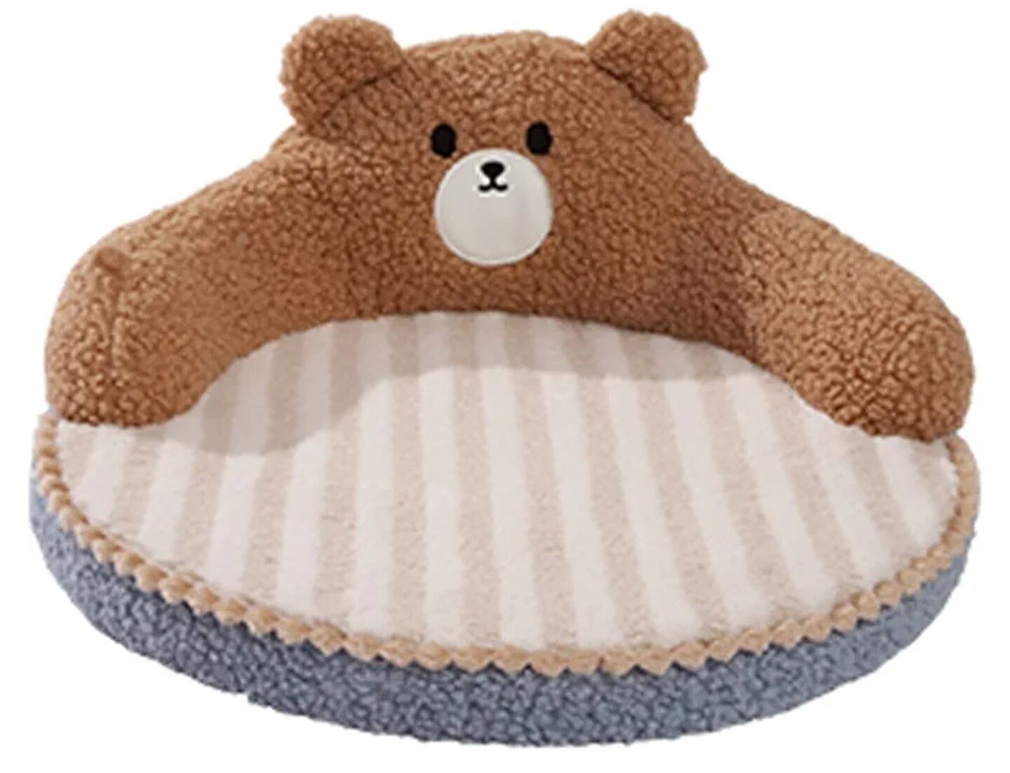 New Mewcats All Season Cat Bed with High Backrest, Hug Design, Washable, Cozy Warm Pad for Cats, Dogs, and Pets