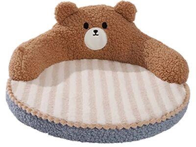 New Mewcats All Season Cat Bed with High Backrest, Hug Design, Washable, Cozy Warm Pad for Cats, Dogs, and Pets