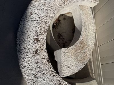 2 sets of cement tree rings 18 & 24 inch inside diameter.