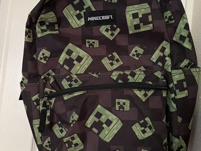 Minecraft backpack and lunch box