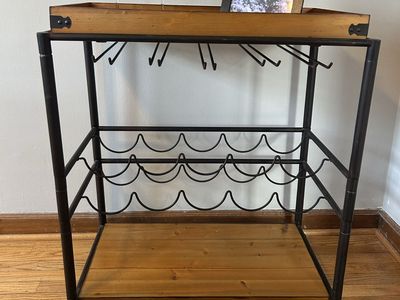 Bar Cart with wine rack