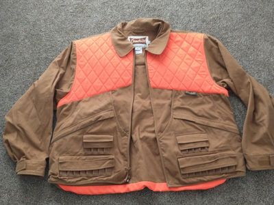 Gamehide Men's XXL Brown Orange Hunting Upland Jacket Vest Combo