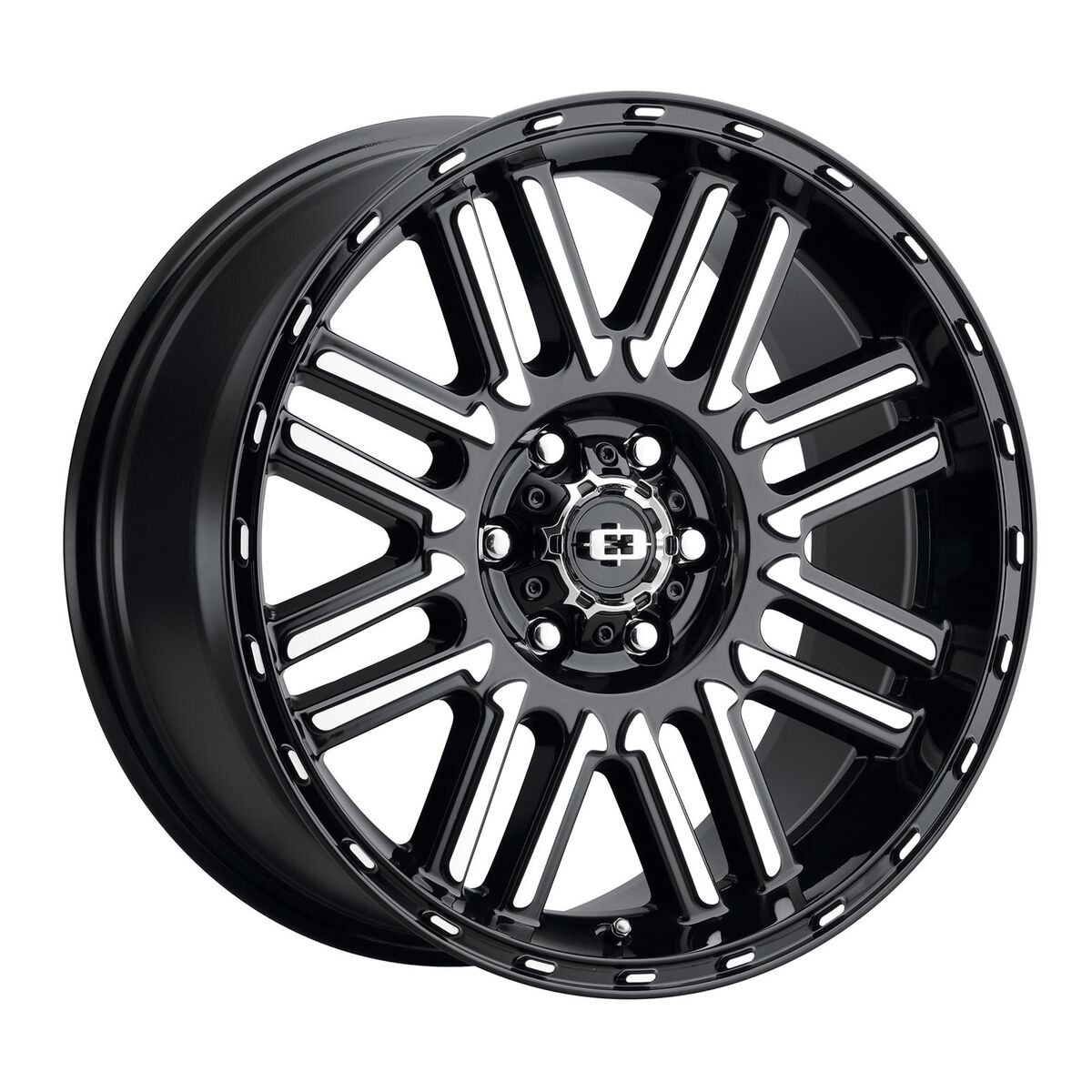 Vision Off-Road 15x7.5 348 Nexus Series 5x5/5x127 -12 78.1 Gloss Black Milled Wheel (Qty 1) 348-5773GBMF-12