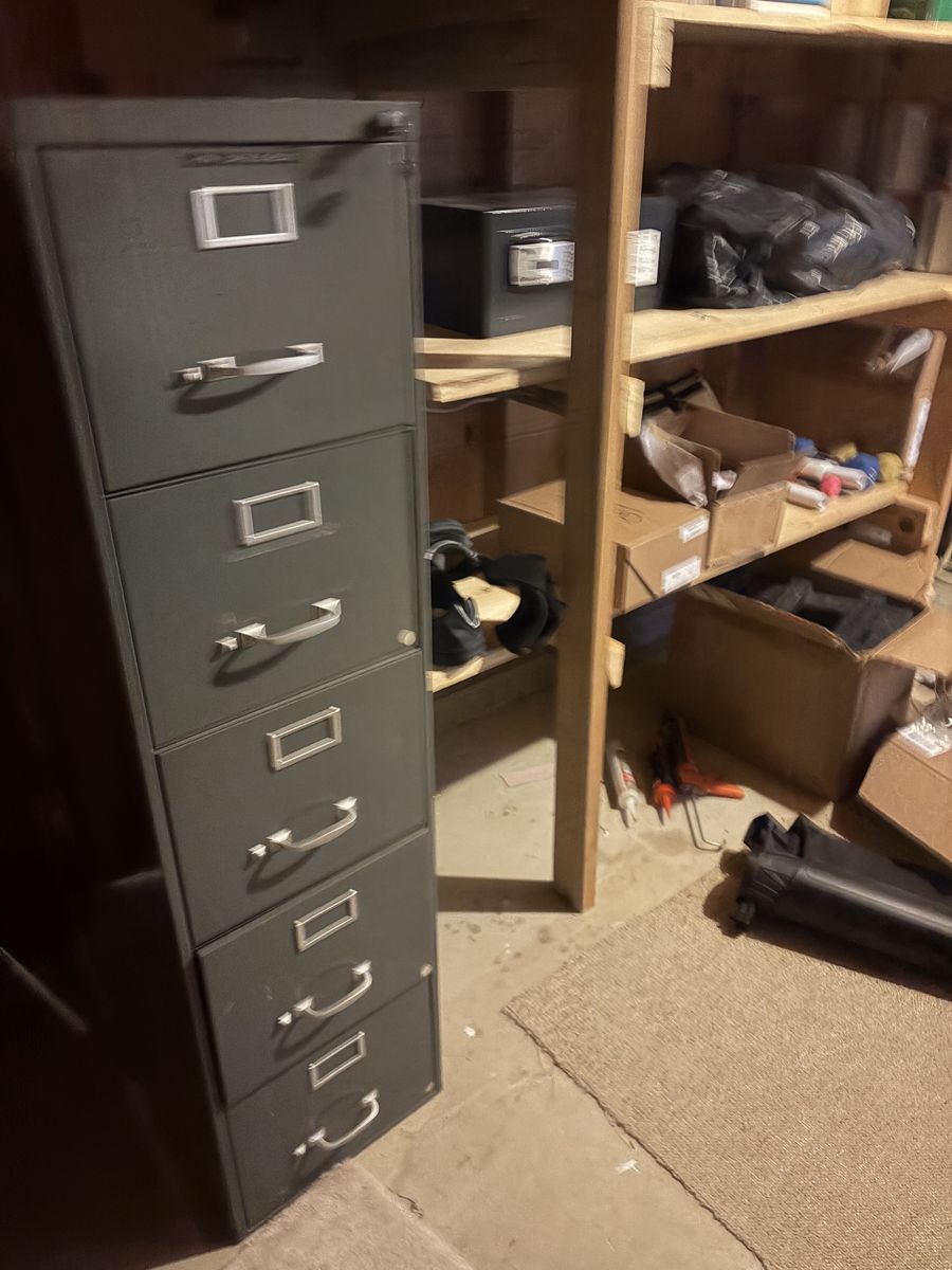 Filing cabinet five drawer