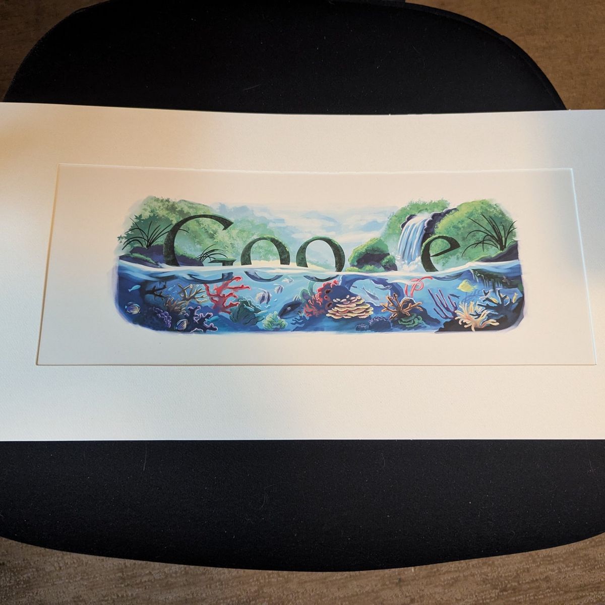 Free! - Earth Day Google Doodle 2009 - matted