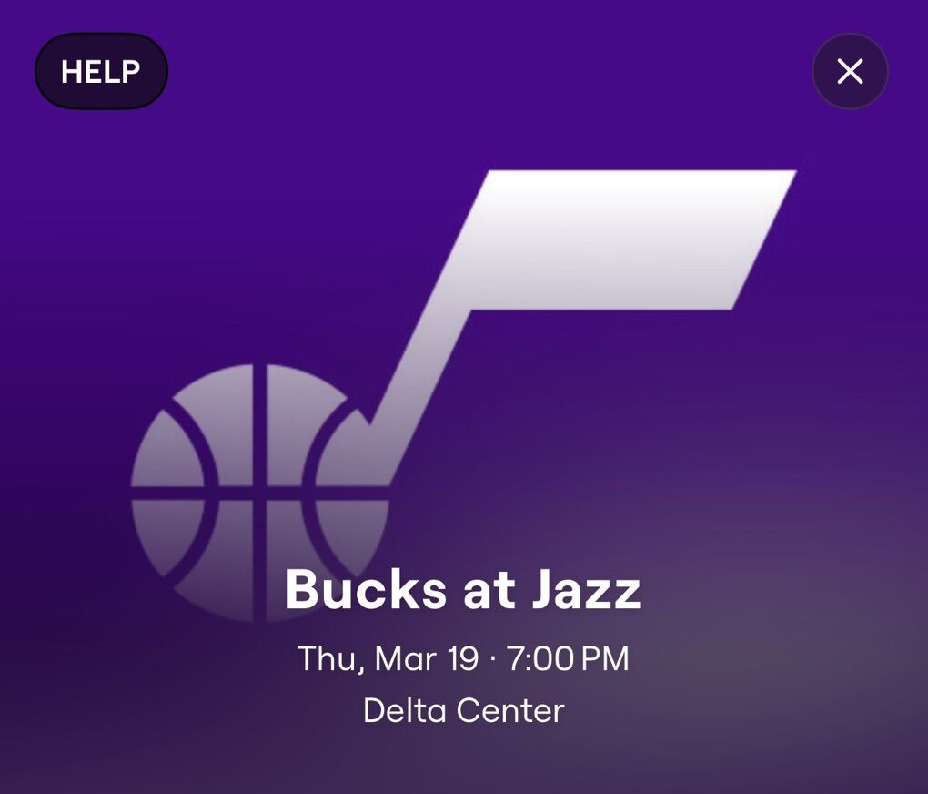 Jazz Bucks Row 1 Thursday