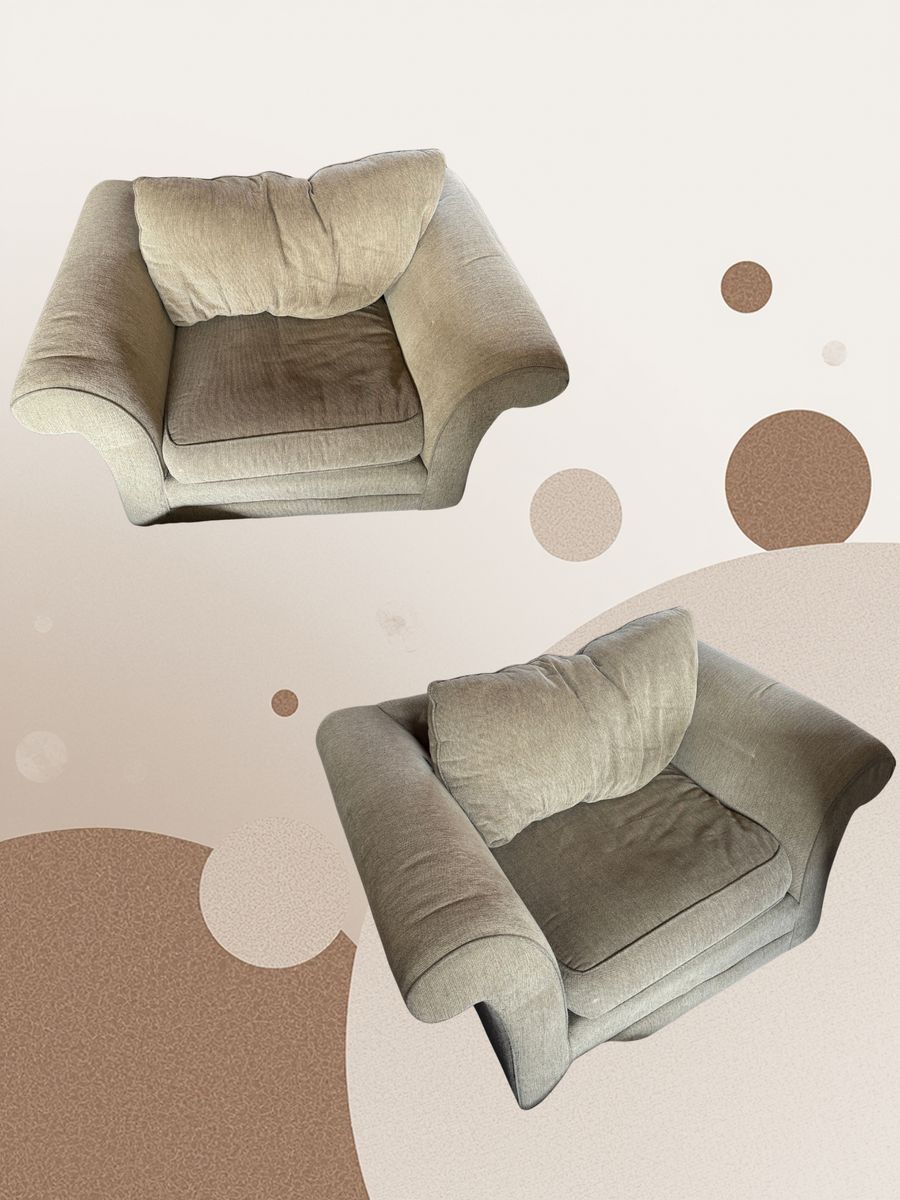 Comfy Beige Oversized Armchair