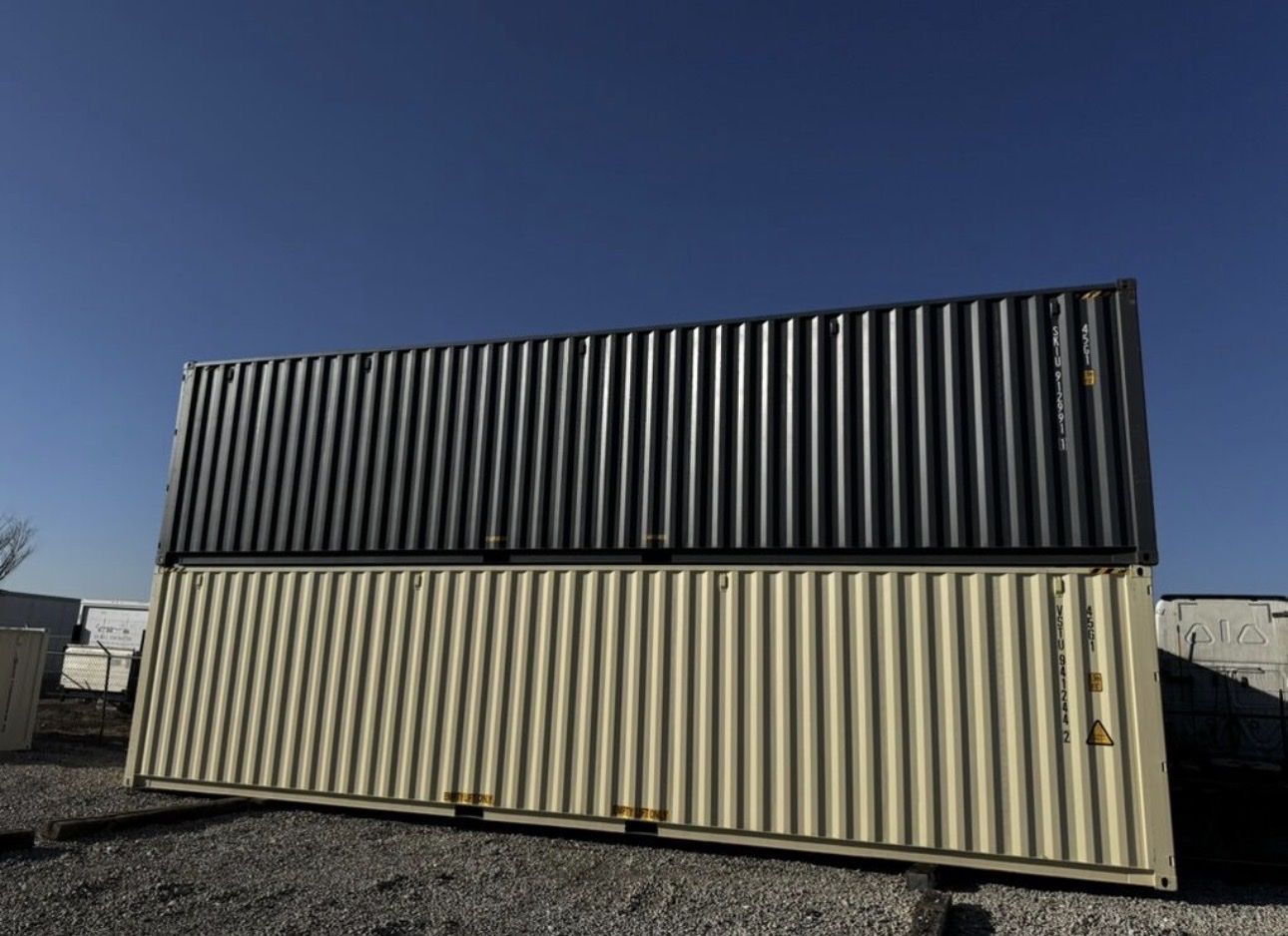 40’ High Cube Shipping Container | New One Trip Conex Box | Delivery Available