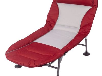 Member's Mark Kids' Folding Cot & Lounger - Red/Blue (Assorted Colors) - Portable & Adjustable