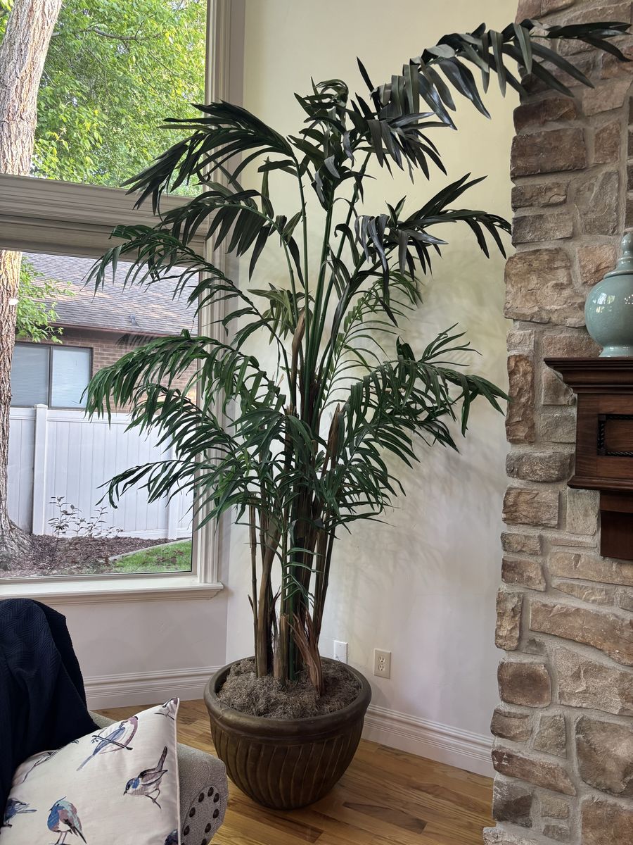 Large Artificial Palm Tree in Decorative Pot - Realistic Faux Plant Decor
