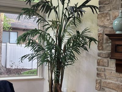 Large Artificial Palm Tree in Decorative Pot - Realistic Faux Plant Decor