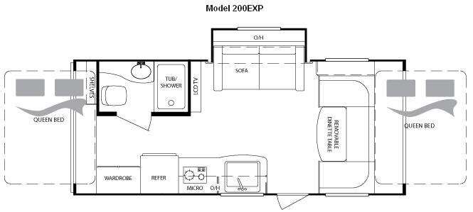 2010 Keystone RV Bullet 200EXP Expandable