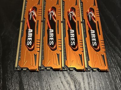 G.SKILL Ares DDR3-1600 CL10 32GB (4x8GB) Desktop Memory Kit - Orange