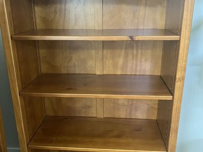 Classic Wood Bookshelf - 4-Tier, Sturdy Construction, Versatile Storage Unit