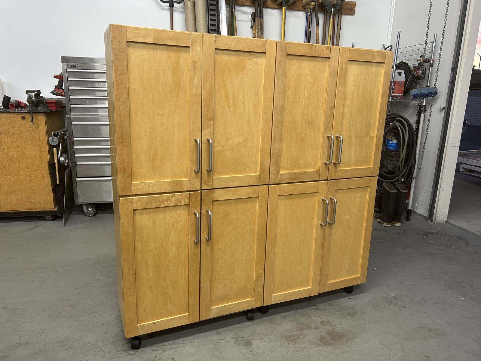 Maple library/office cabinets