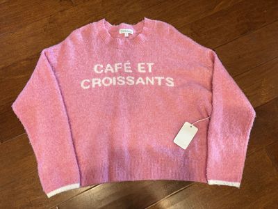 New Pink Sweater by PJ Salvage Sz S