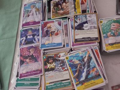 POKEMON CARDS, ONE PIECE CARDS AND MARVEL CARDS