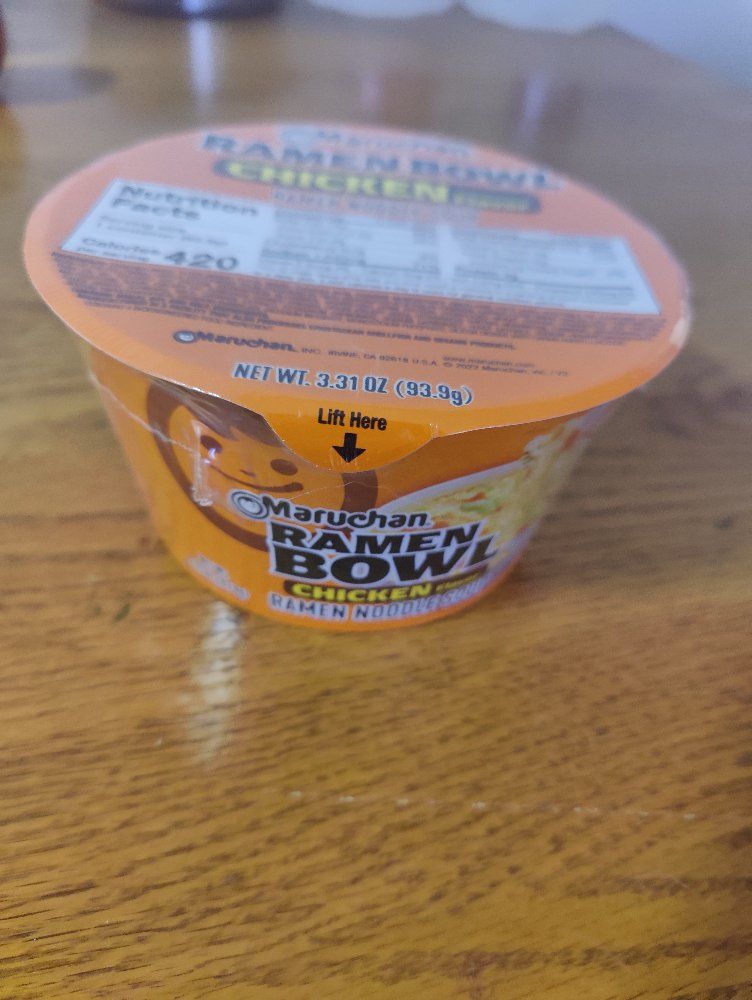 FREE--Maruchan Ramen Bowl Chicken Flavor Noodles, 3.31 oz (93.9g)