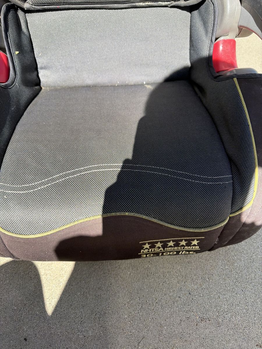 The First Years Compass B570 Booster Car Seat - 30-100 lbs, Adjustable Headrest