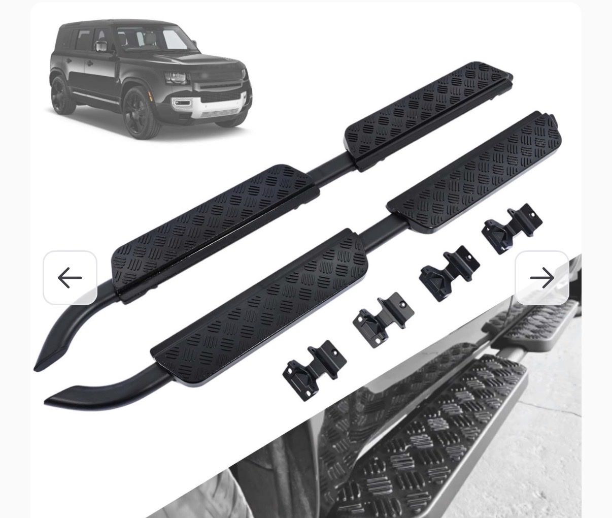 Brand new! Running Boards Side Steps Nerf Bars For Land Rover Defender 2020-2025