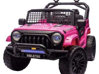 Kids Ride-On Electric Jeep Car 24V Battery Powered - Pink