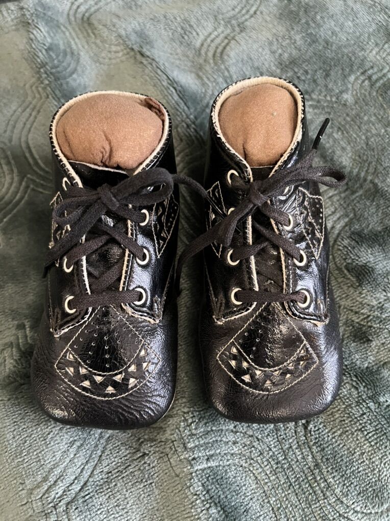 Antique Baby Shoes - Decorative and with Beautiful Cutouts