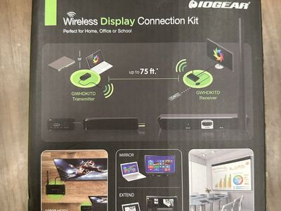 IOGEAR GWHDKITD Wireless Display Connection Kit 1080p HDTV Transmitter Receiver